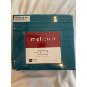 Mellanni Iconic Collection Teal California King 4 Piece Microfiber Sheet Set NEW